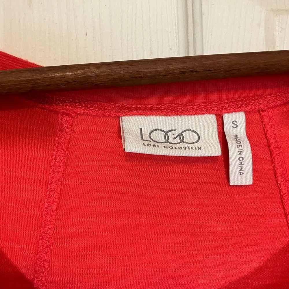 Lori Goldman, asymmetrical shirt, perfect with leggings, excellent condition, S - Picture 3 of 3
